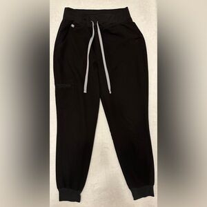 Figs Black Zamora High Waisted 2.0 Jogger Scrubs
